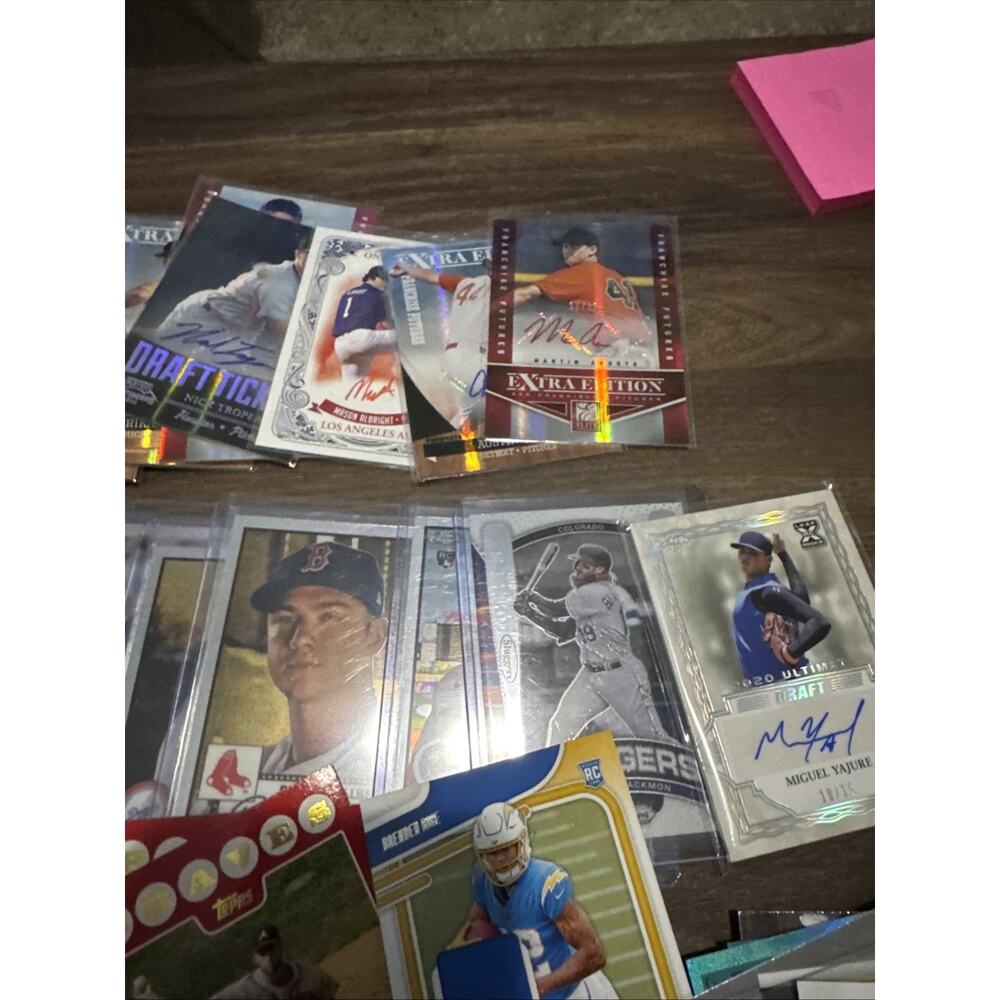 Huge MLB Baseball Card Lot Autographs Parallels Braves Reds Astros NBA - Picture 7 of 9